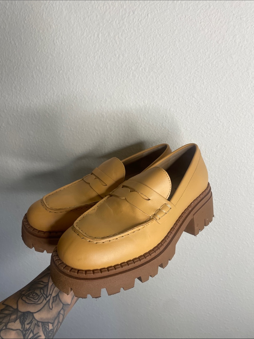 Free People | Women’s Lyra Lug Sole Loafers Size 8 - Picture 4 of 7